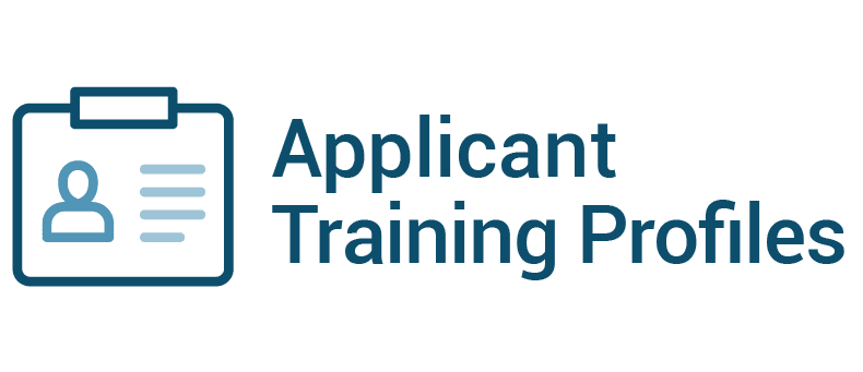 Applicant Training Profiles